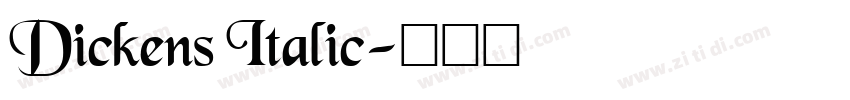 Dickens Italic字体转换
